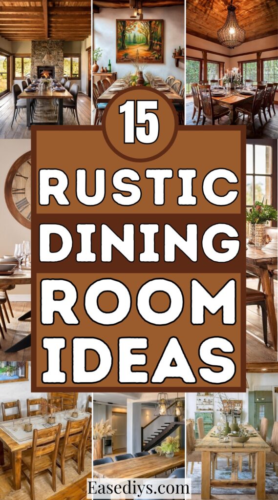 15 Rustic & Classic Dining Room Ideas - Ease DIYs