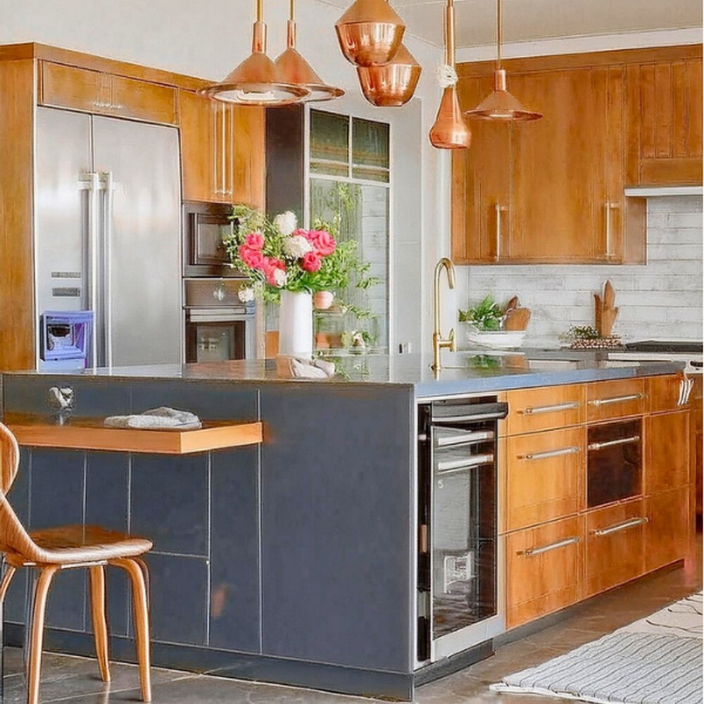 Sleek Black and Gold Pendant Lighting