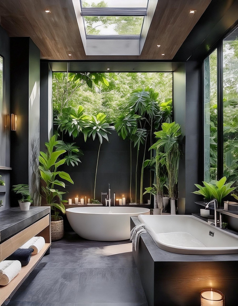 Spa-Inspired Bench Seating