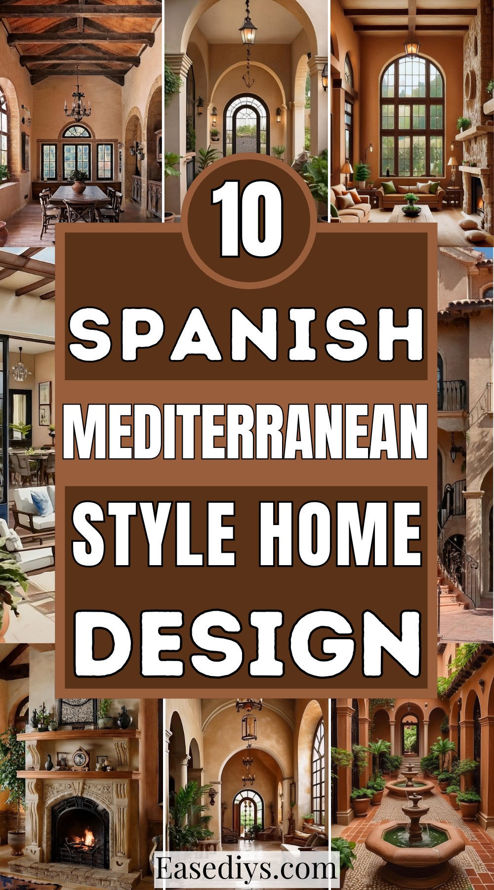 Spanish Mediterranean Style Home Design