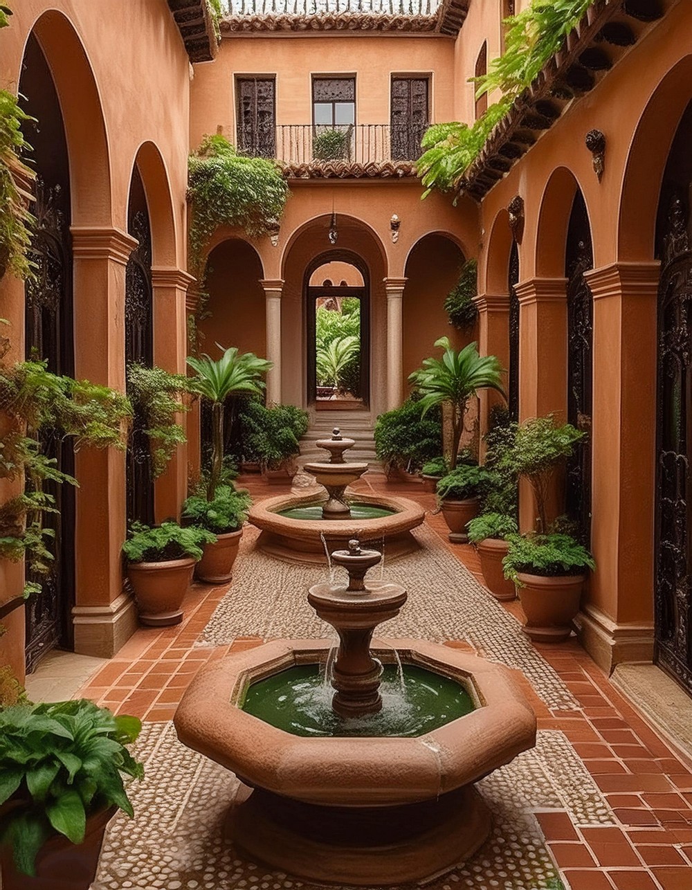 Spanish-Style Courtyards