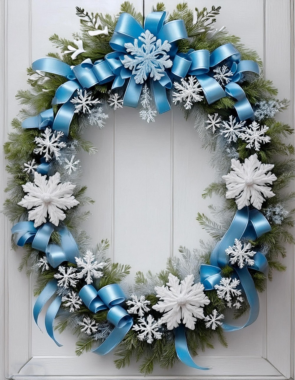Sparkling Snowflake Wreath
