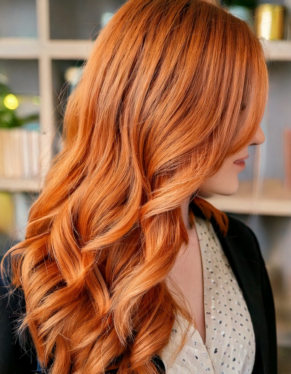 Subtle Strawberry Blonde Waves