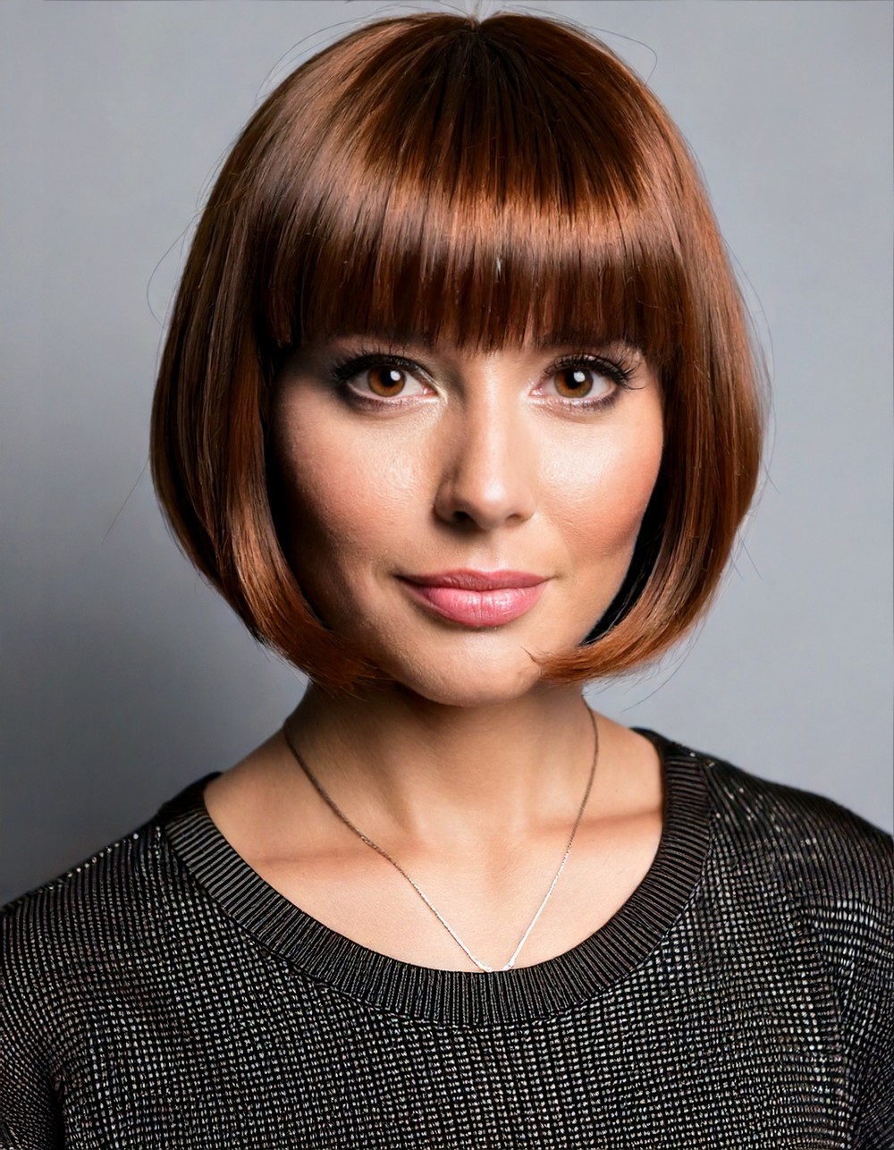 Textured Short Shag with Baby Bangs