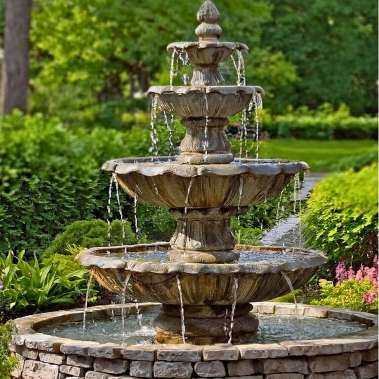 Tiered Stone Fountain