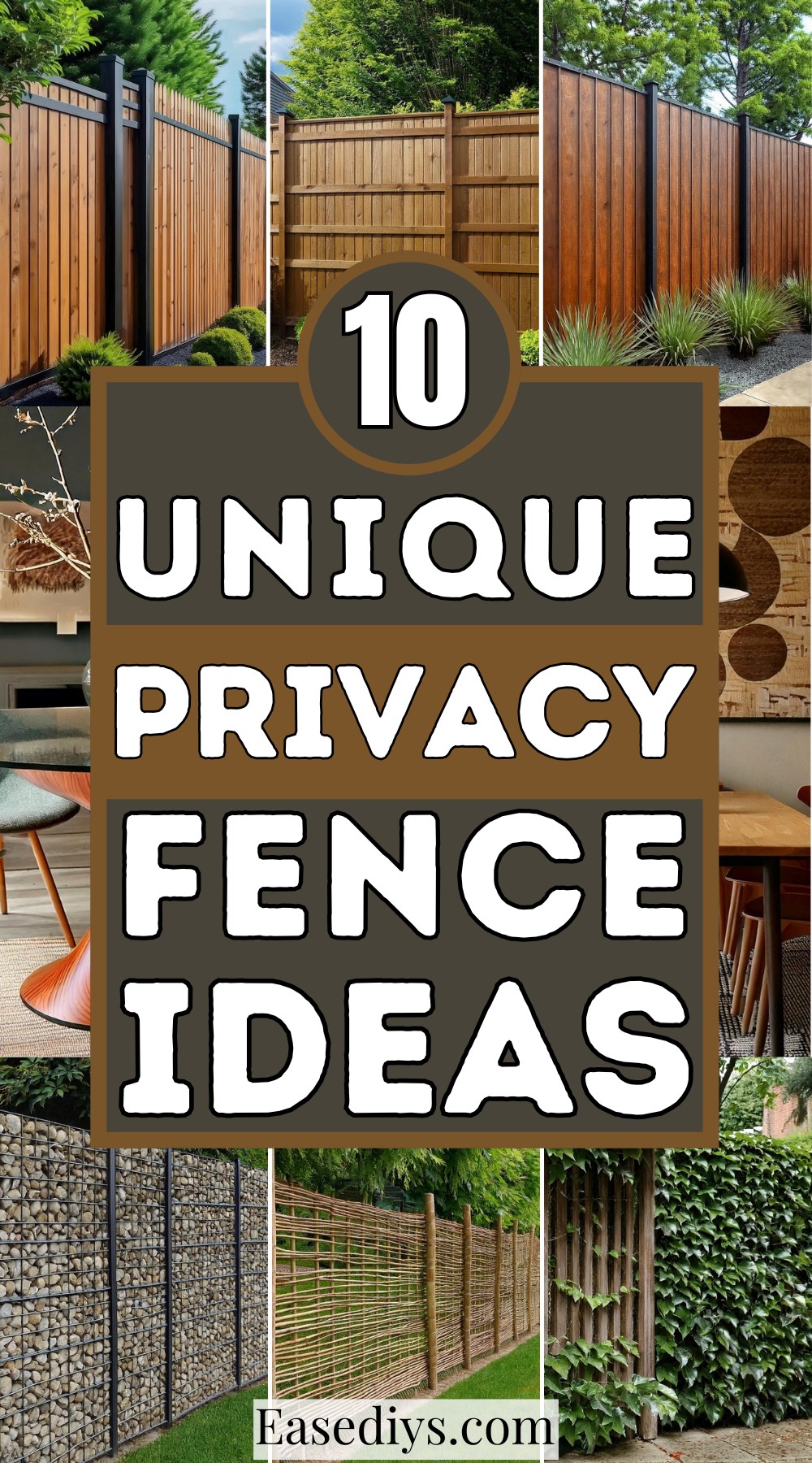 Unique Privacy Fence Ideas