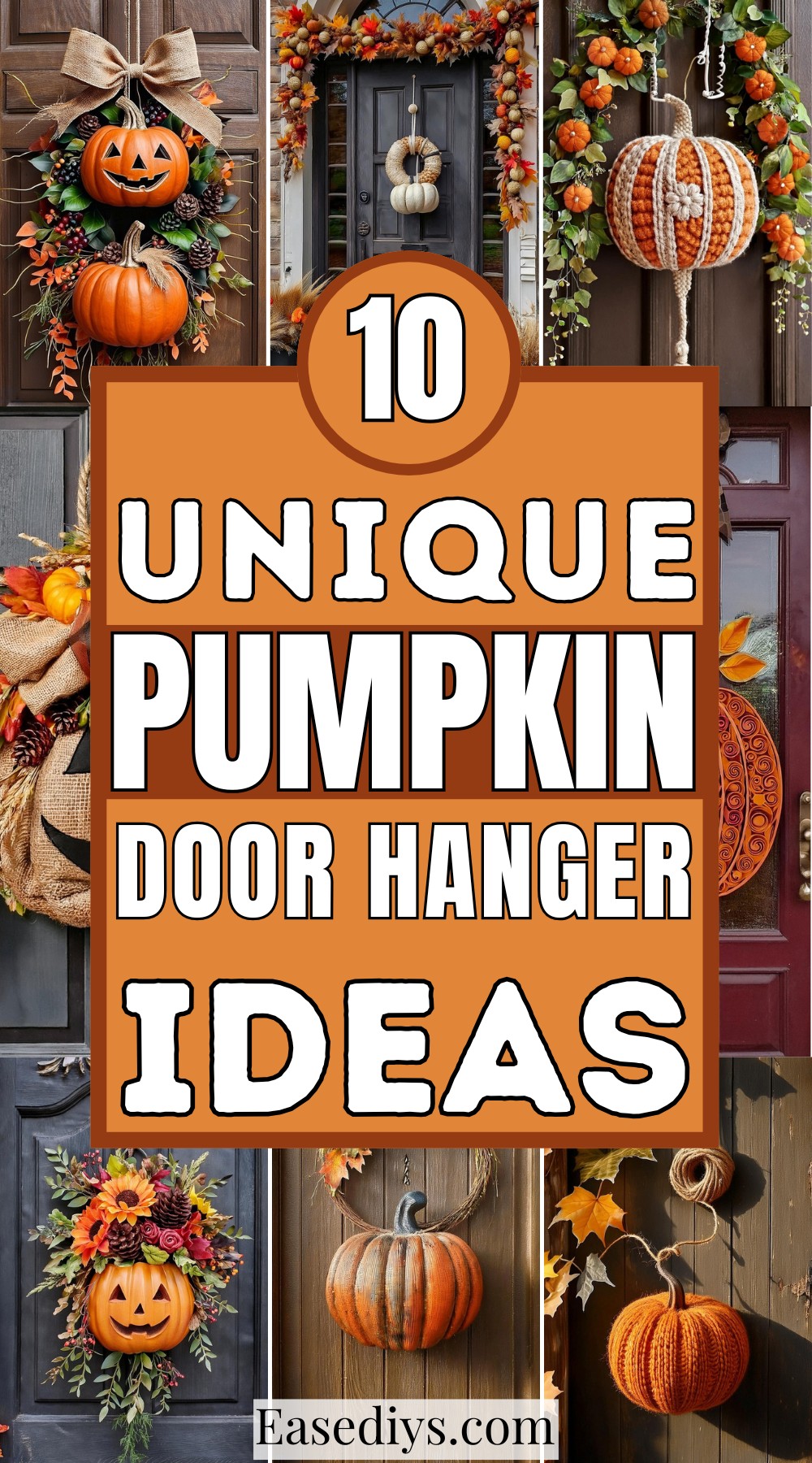 Unique Pumpkin Door Hanger Ideas