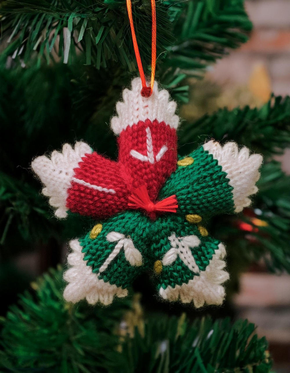 Upcycled Sweater Ornaments