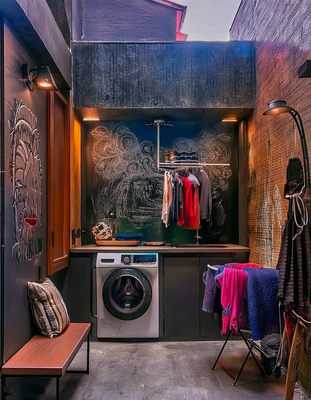 Urban Chic Laundry Area