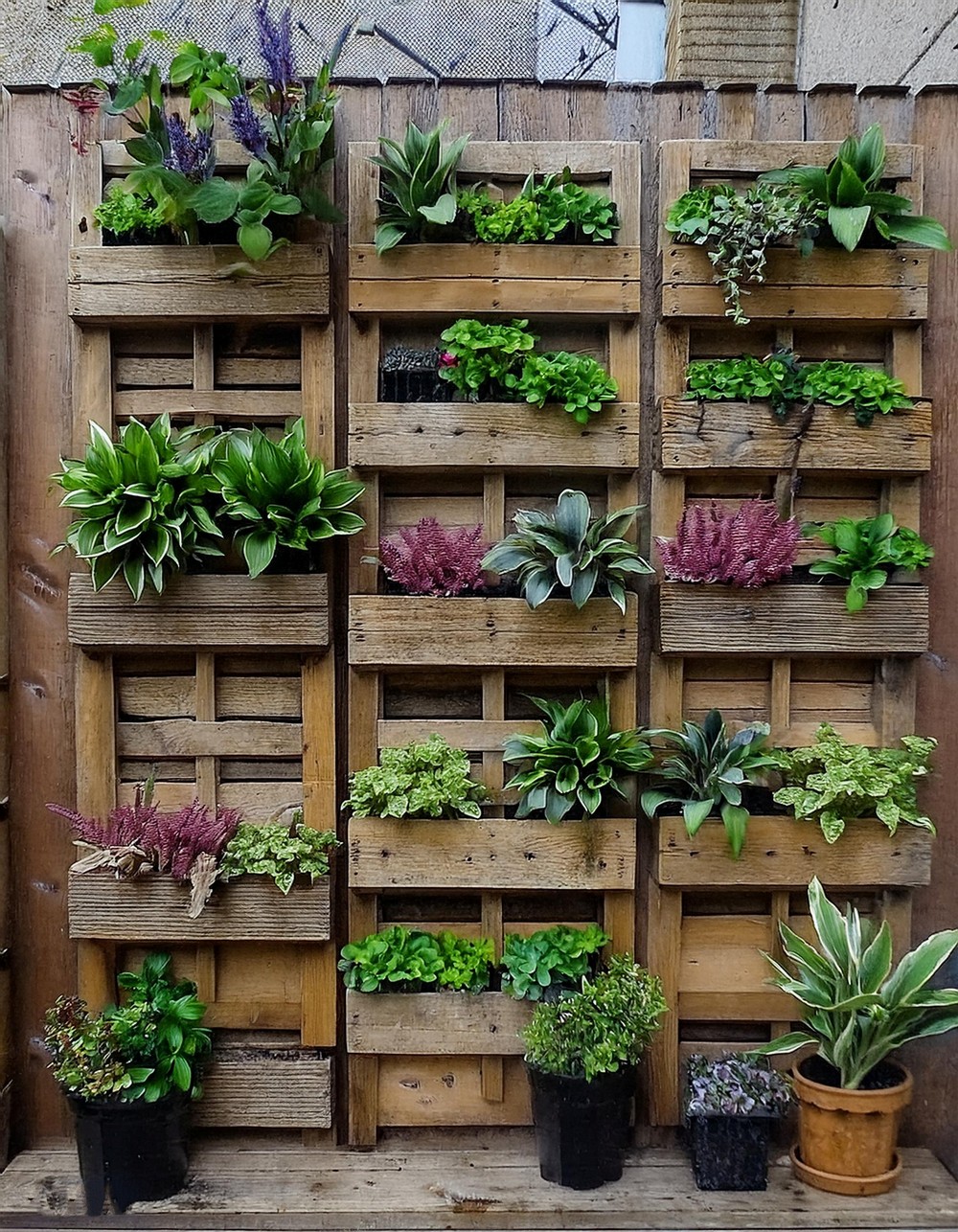 Vertical Pallet Wall Planter