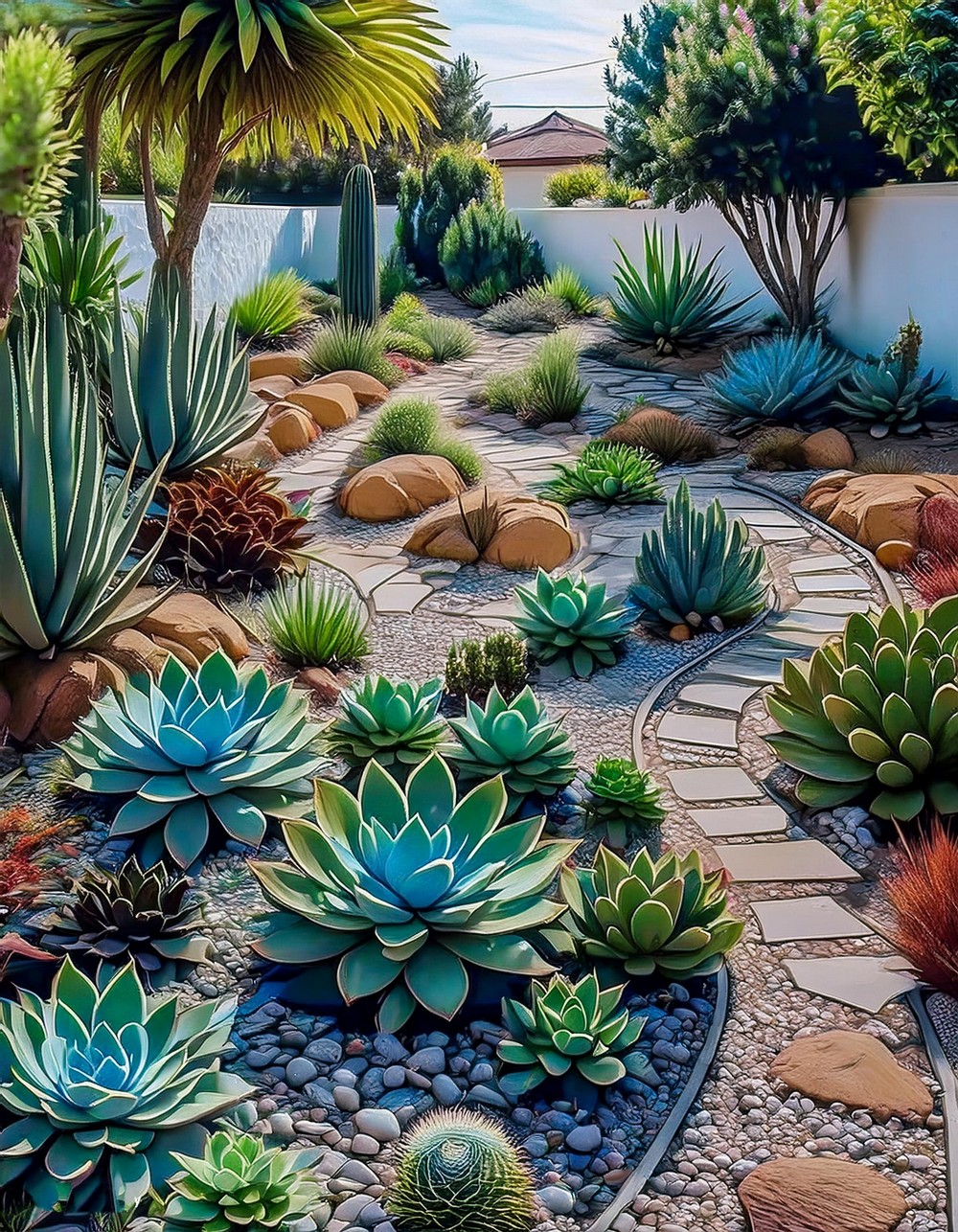Whimsical Succulent Pathways for a Touch of Whimsy