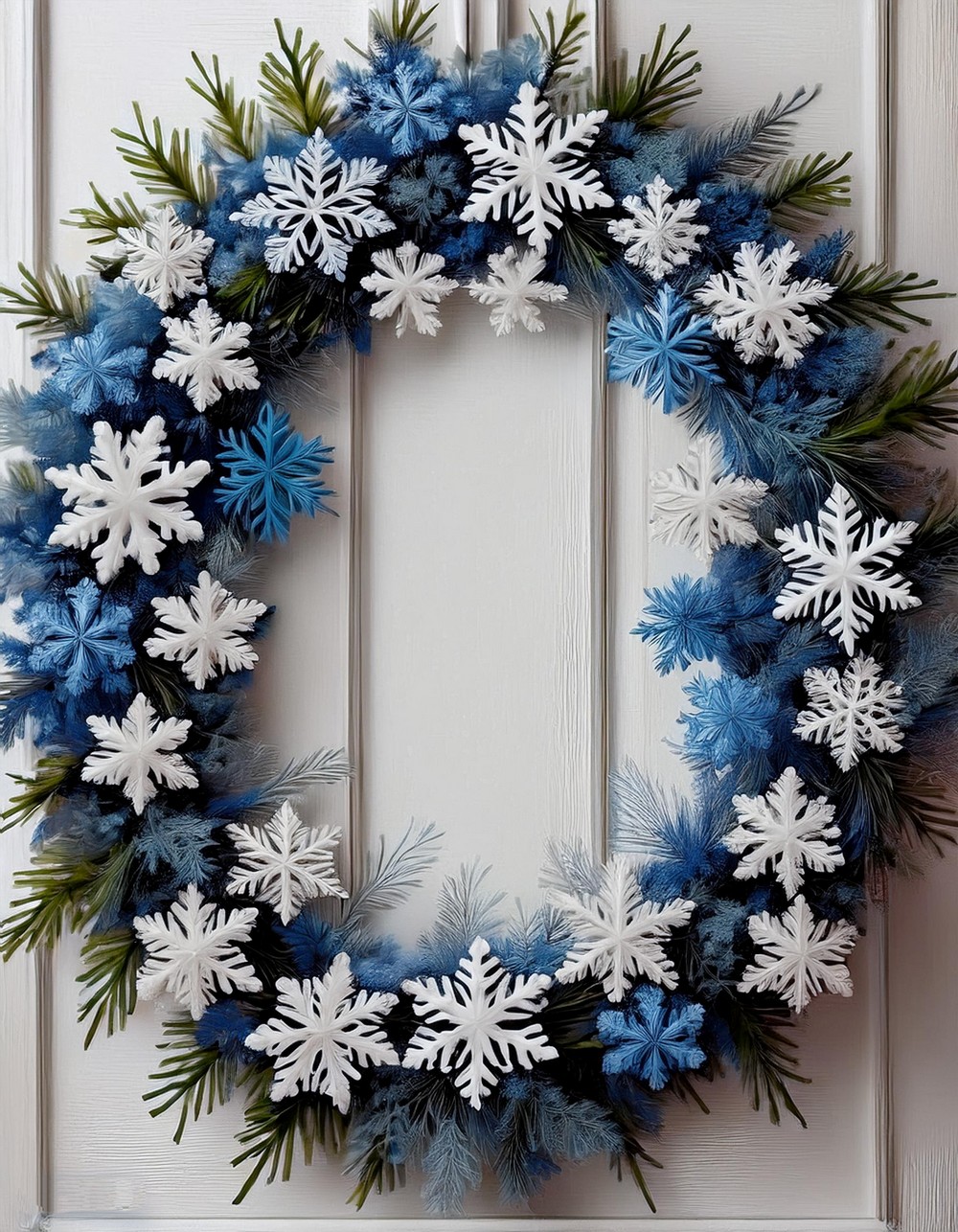Winter Snowflake Wreath