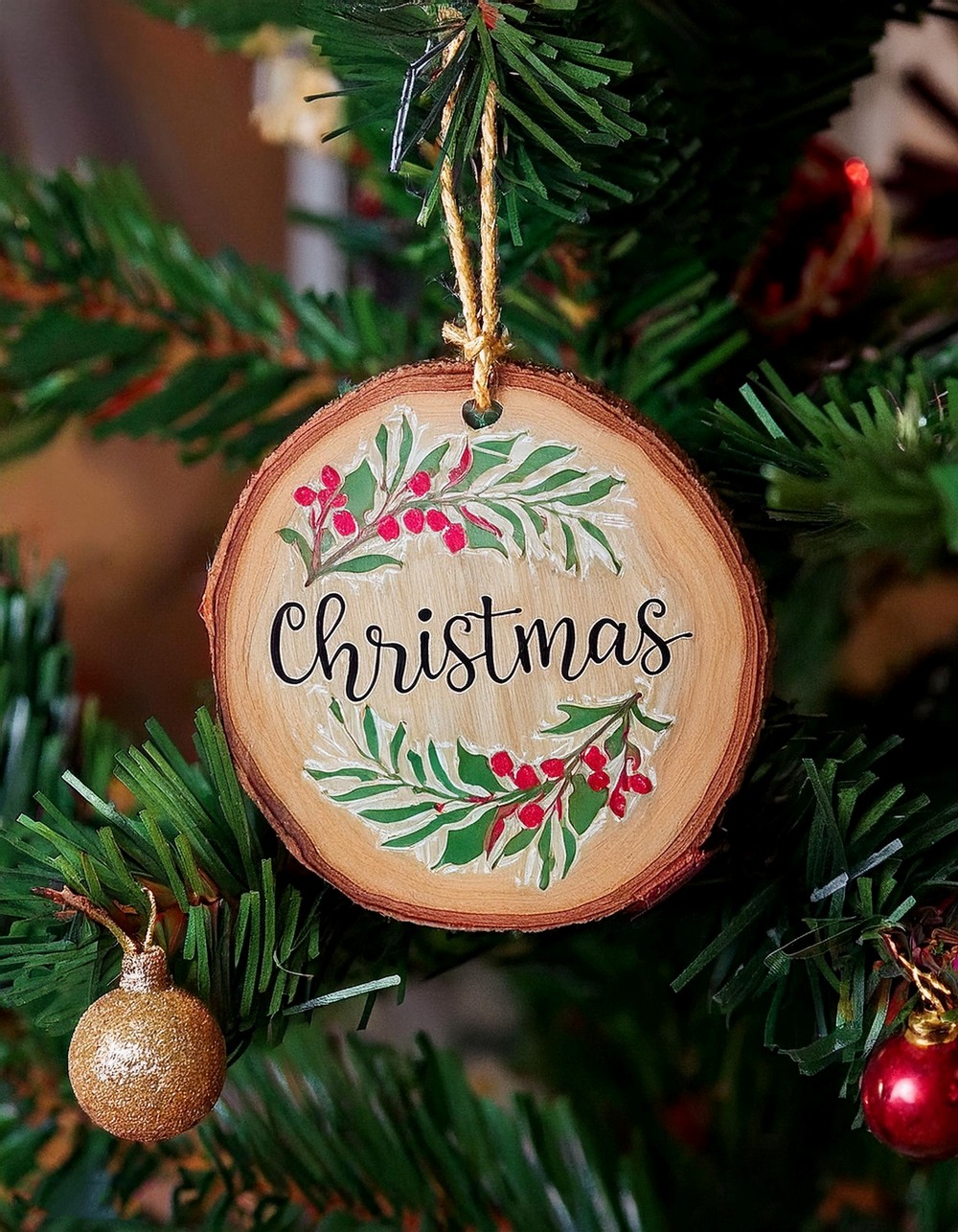 Wood Slice Ornaments