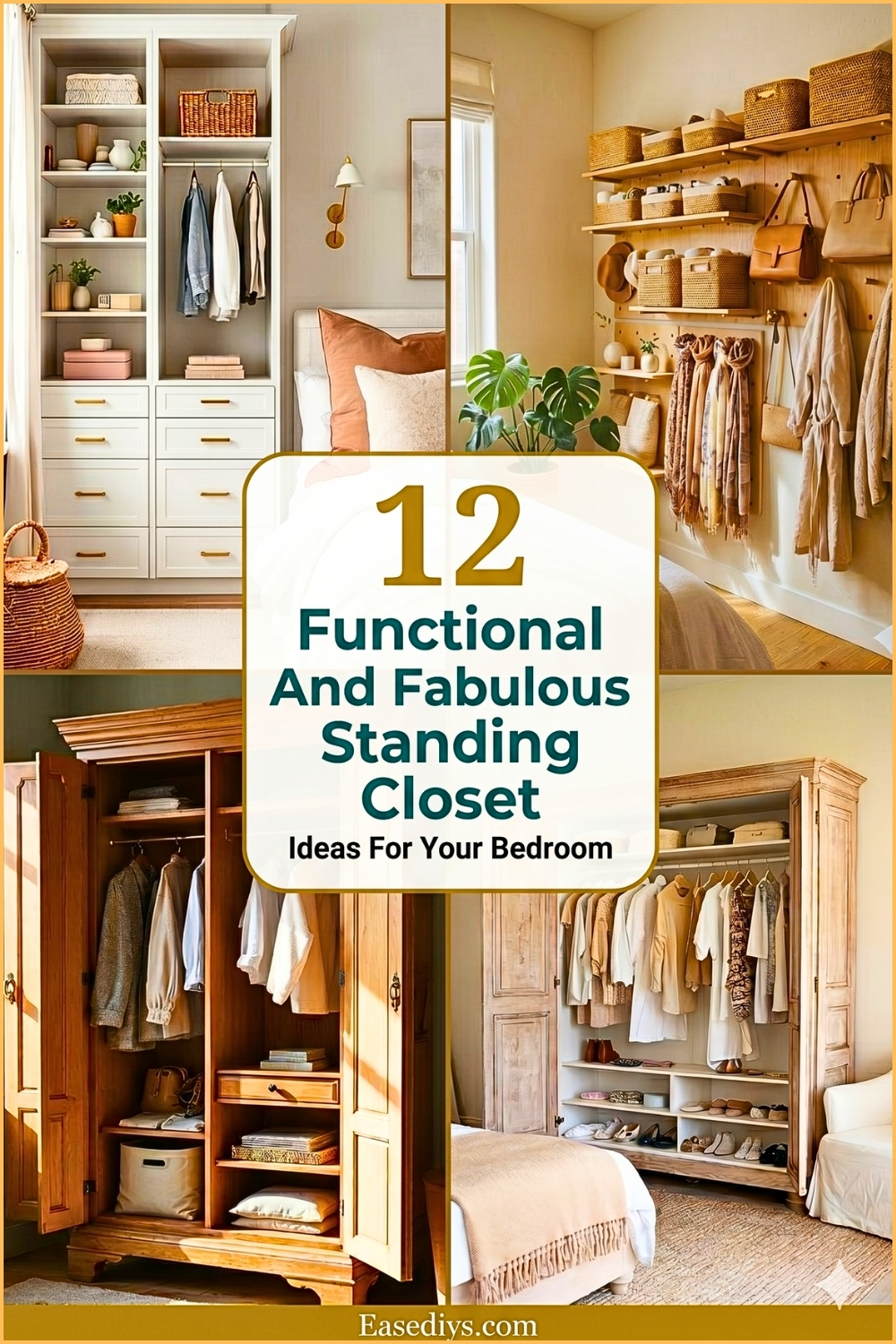 12 Functional And Fabulous Standing Closet Ideas For Your Bedroom