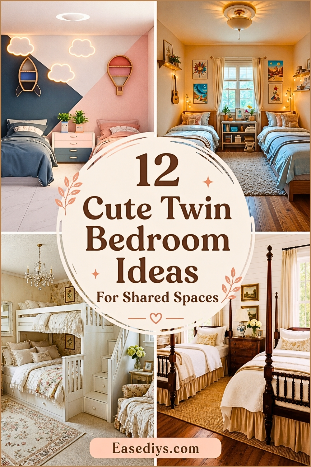 13 Cute Twin Bedroom Ideas For Shared Spaces