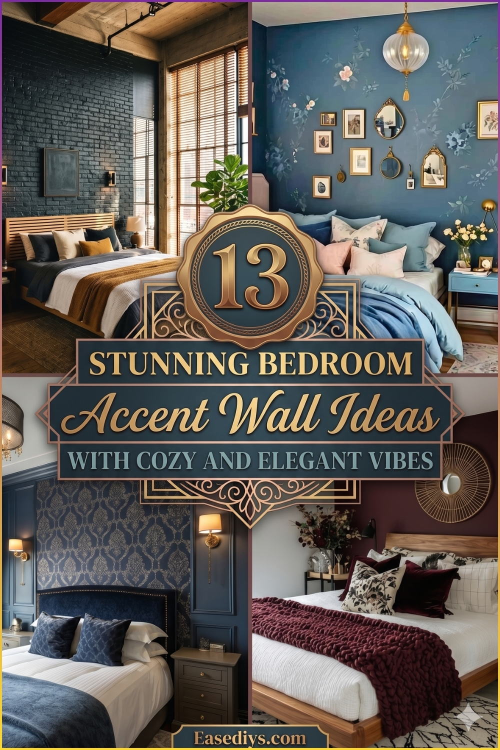 13 Stunning Bedroom Accent Wall Ideas With Cozy And Elegant Vibes