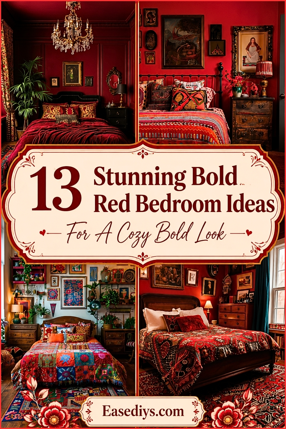 13 Stunning Bold Red Bedroom Ideas For A Cozy Bold Look
