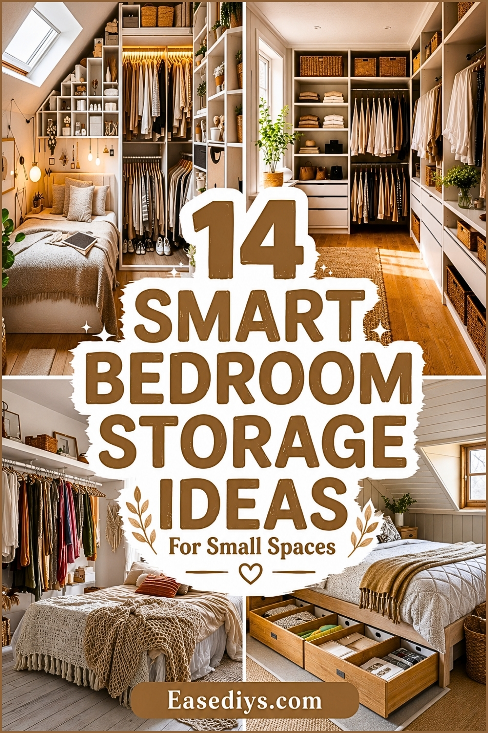 14 Smart Bedroom Storage Ideas For Small Spaces
