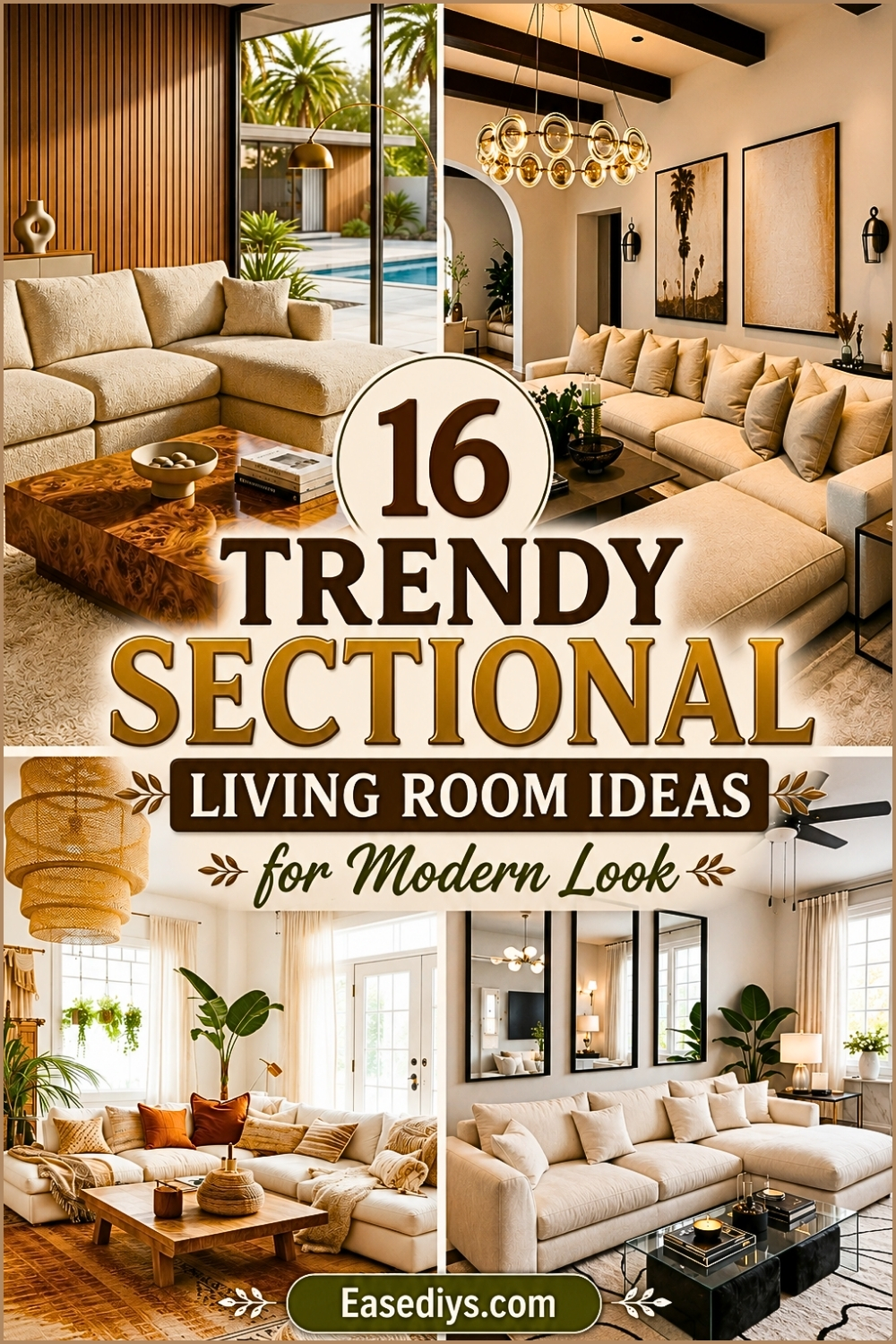 16 Trending Sectional Living Room Ideas for Modern Look