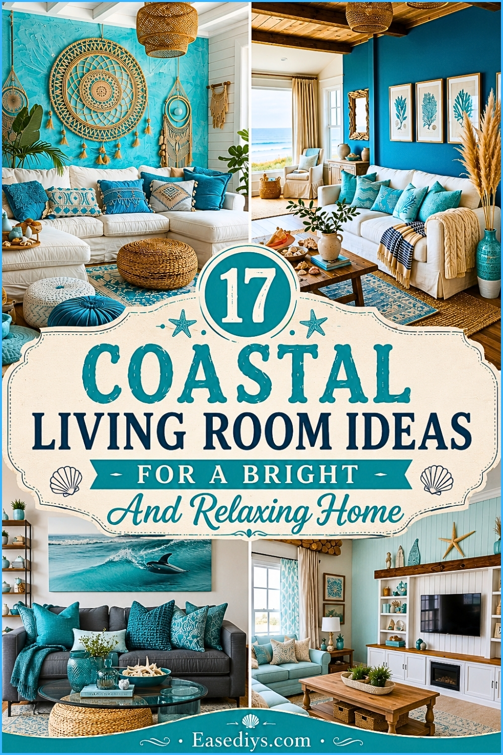 17 Coastal Living Room Ideas for a Bright And Relaxing Home