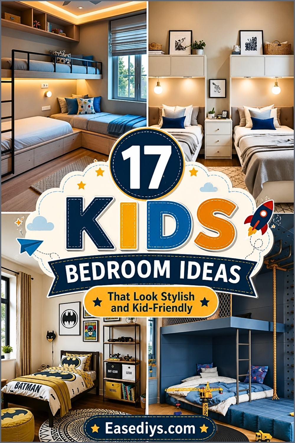 17 Kids Bedroom Ideas That Look Stylish and Kid-Friendly