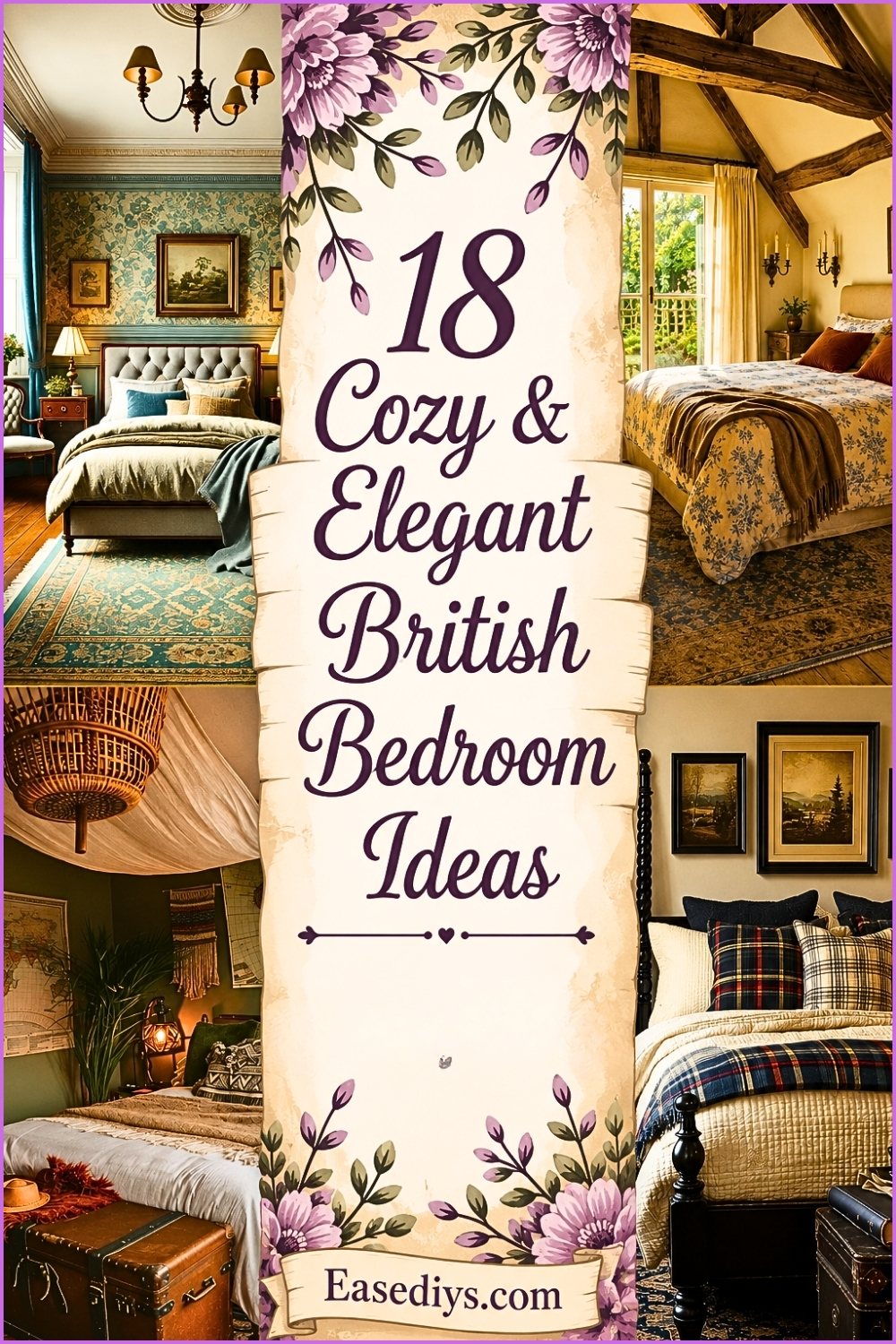 18 Cozy & Elegant British Bedroom Ideas