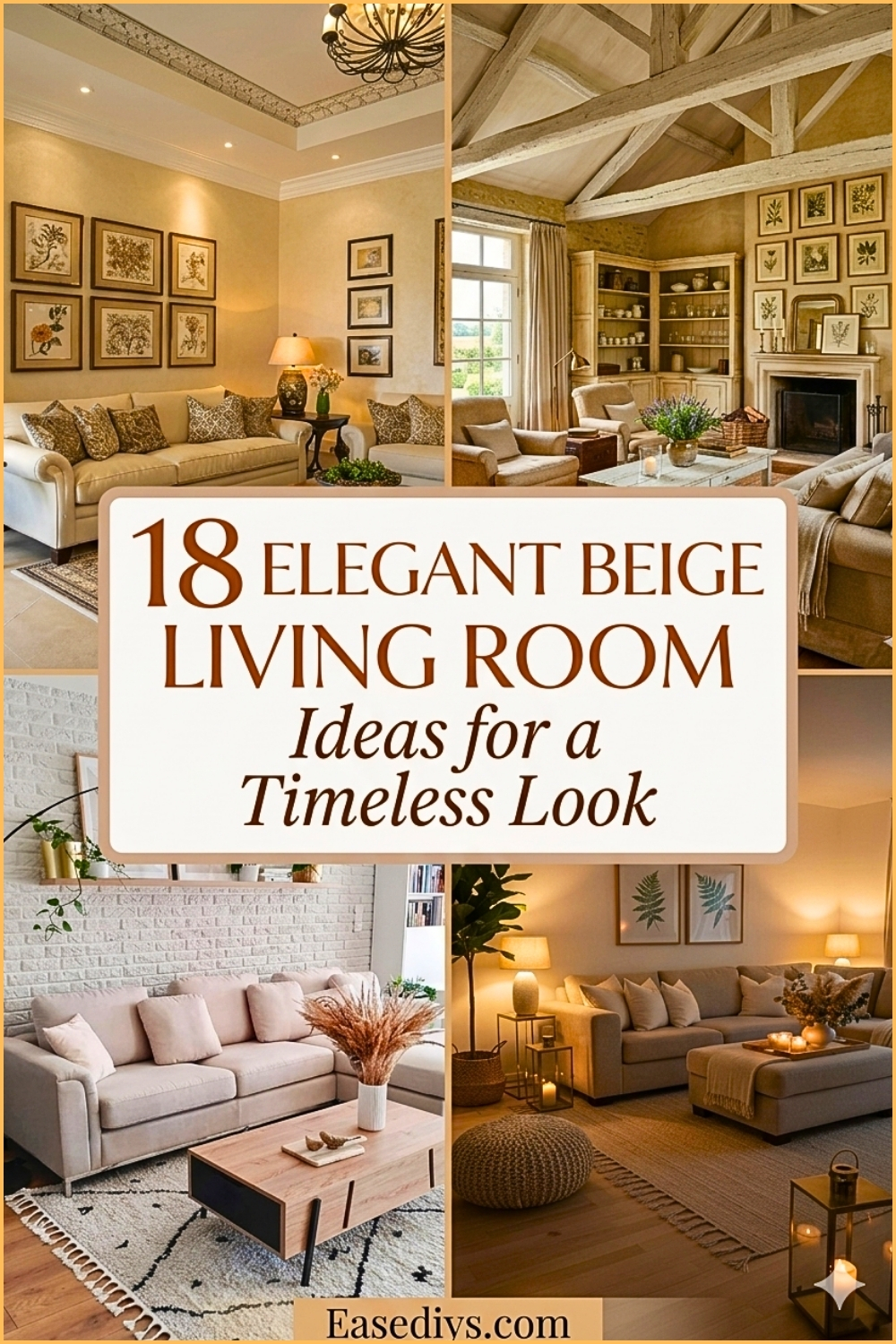 18 Elegant Beige Living Room Ideas for a Timeless Look