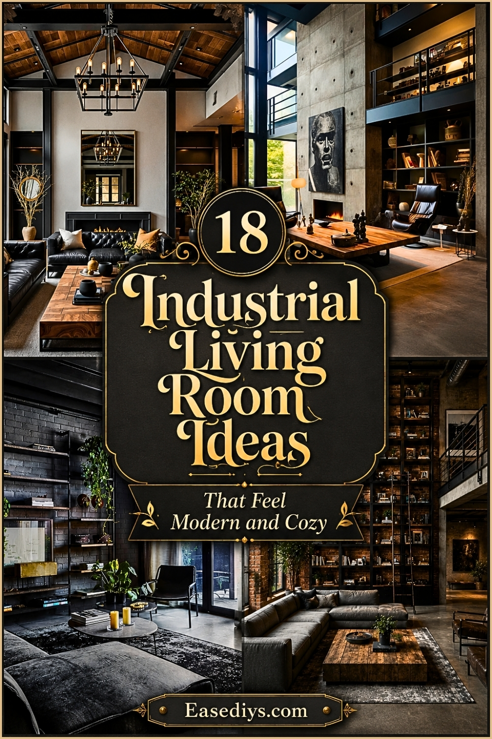18 Industrial Living Room Ideas That Feel Modern and Cozy