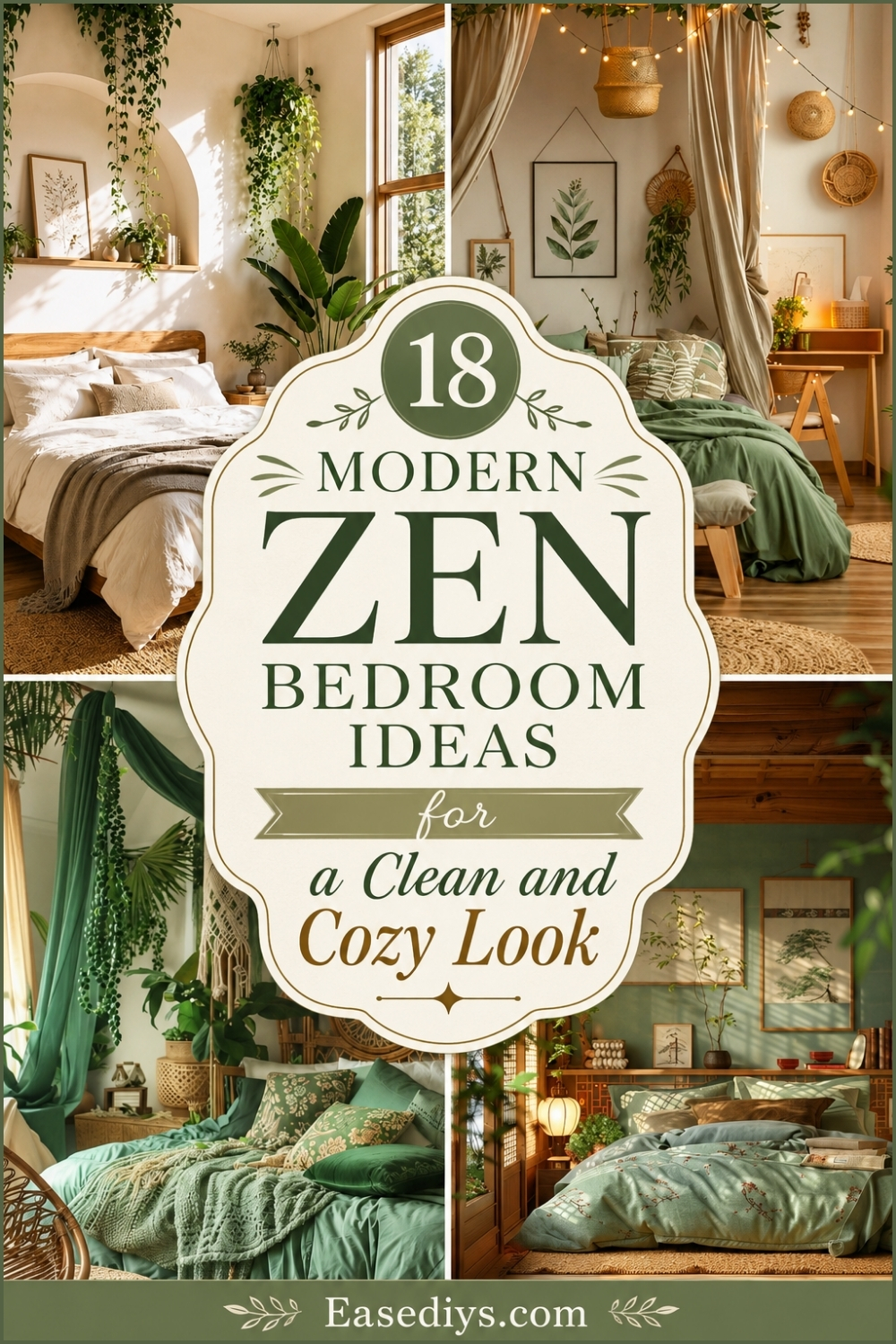 18 Modern Zen Bedroom Ideas for a Clean and Cozy Look