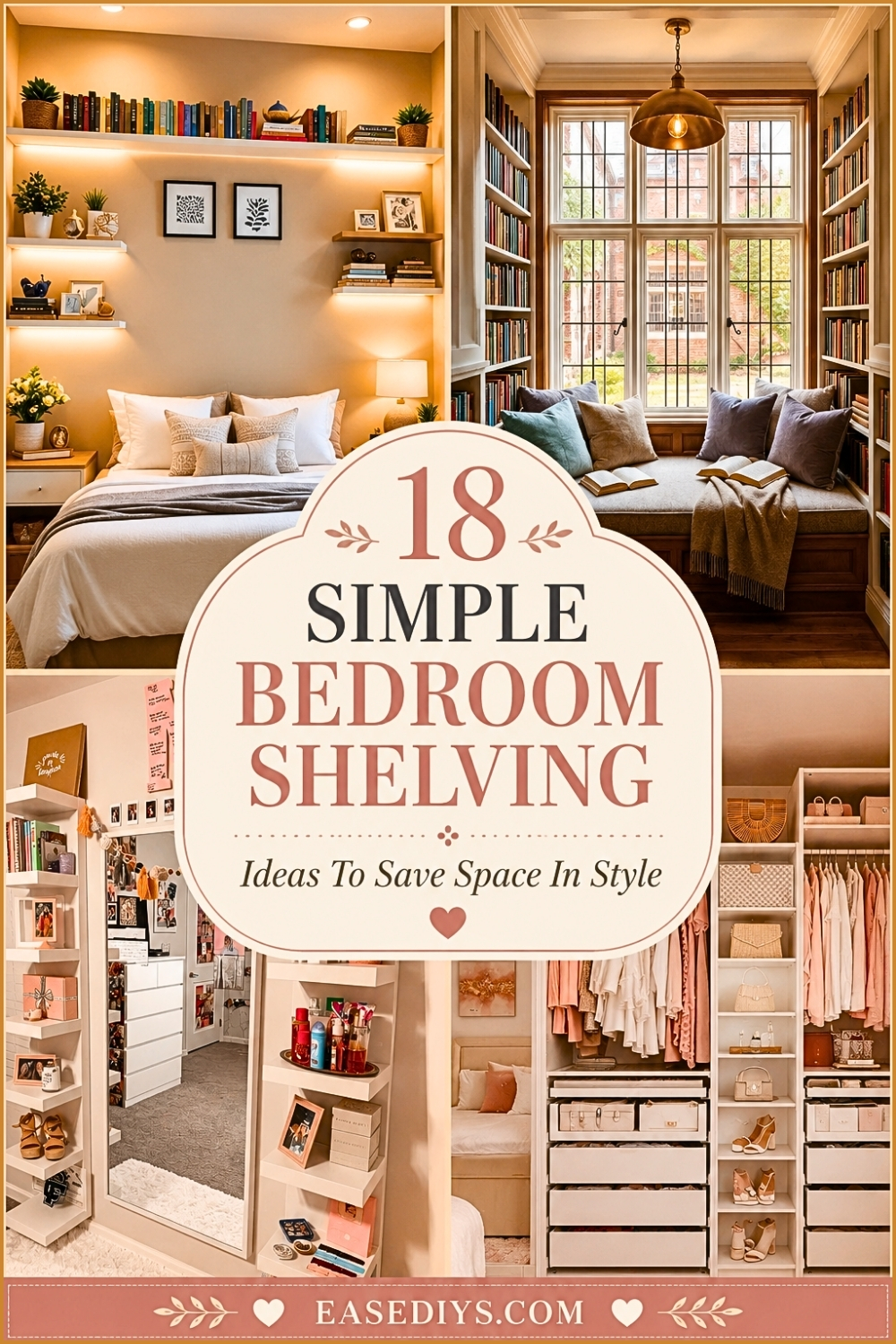 18 Simple Bedroom Shelving Ideas To Save Space In Style