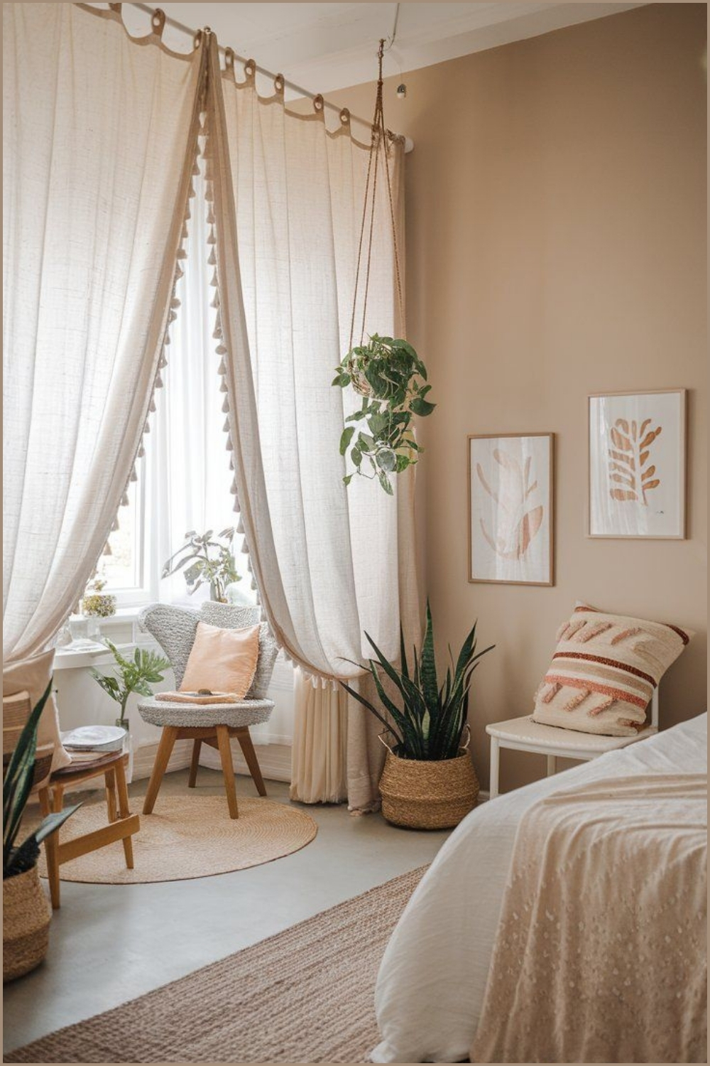 2. Geometric Ochre Glow