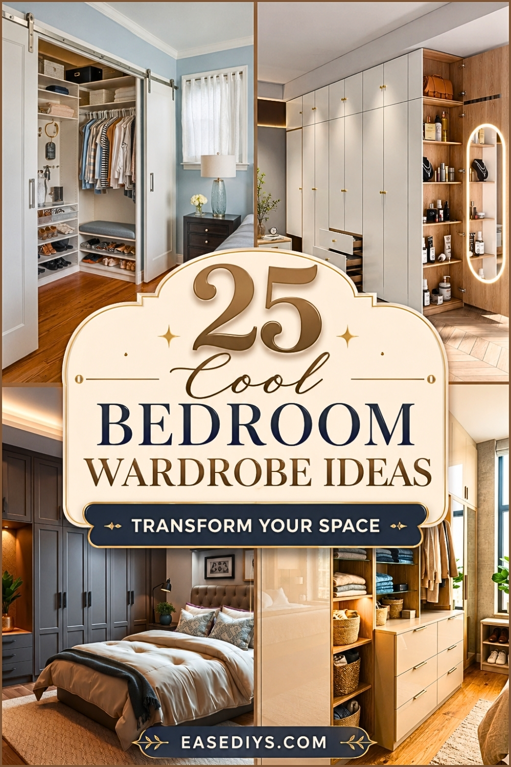 25 Cool Bedroom Wardrobe Ideas to Transform Your Space