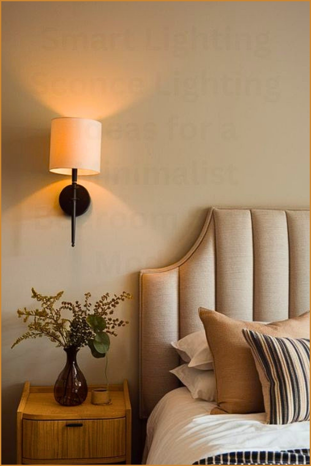 3. Warm Minimalist Bedside