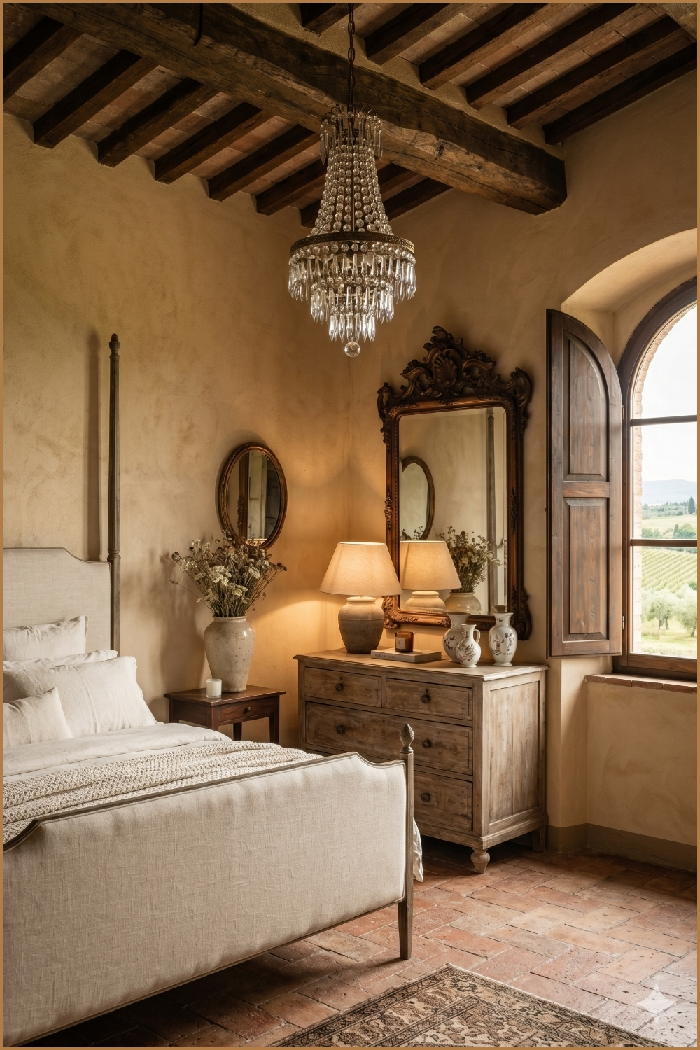 Antique European Bedroom Corner