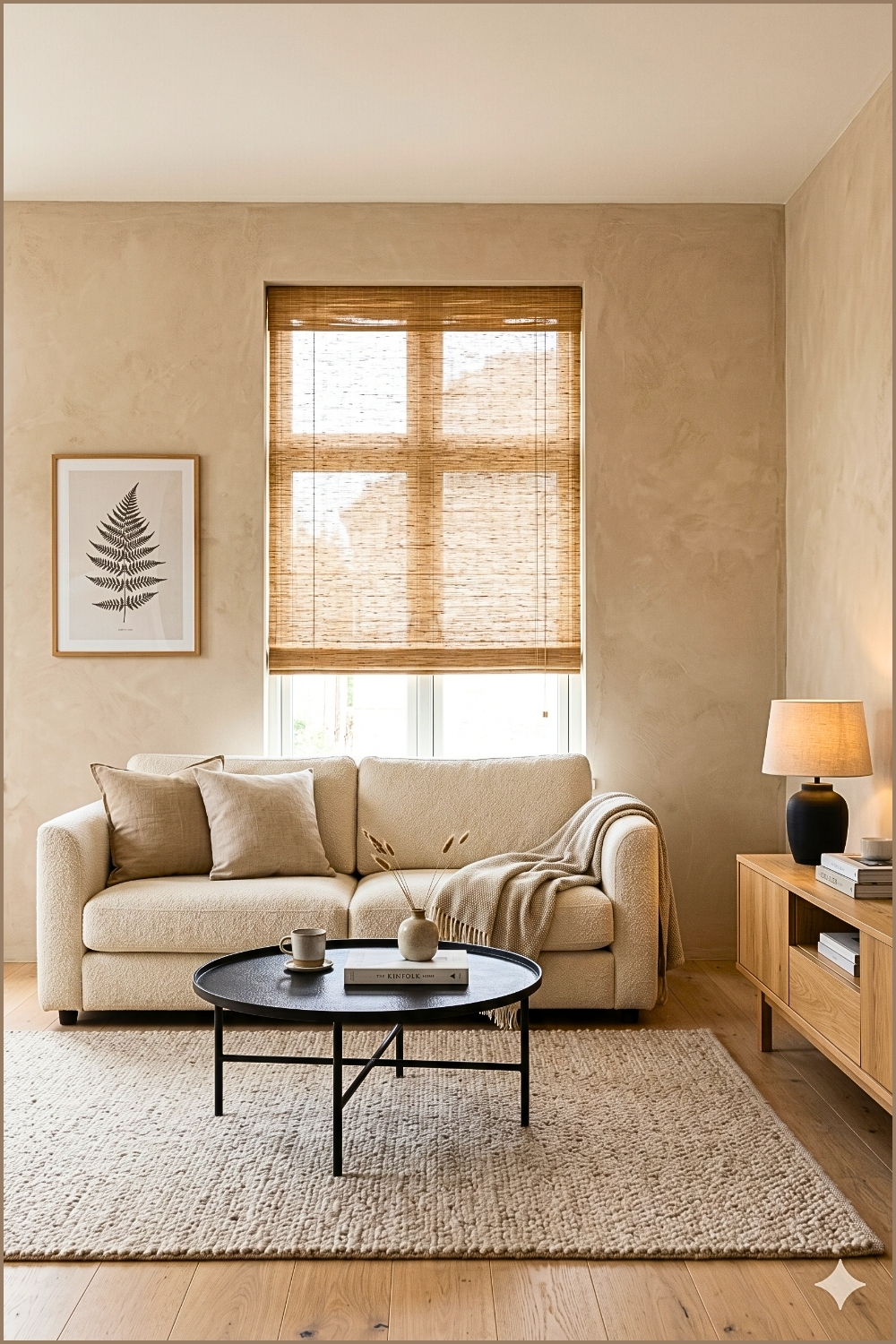 Beige Minimalism With Black Accents