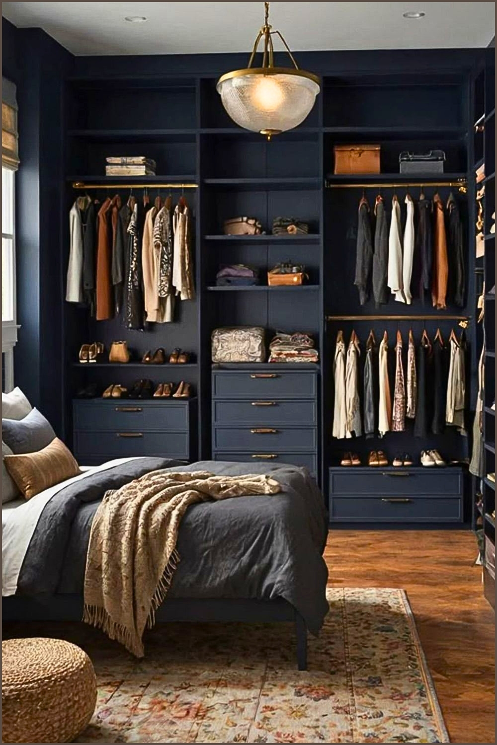 Blue Closet Bedroom