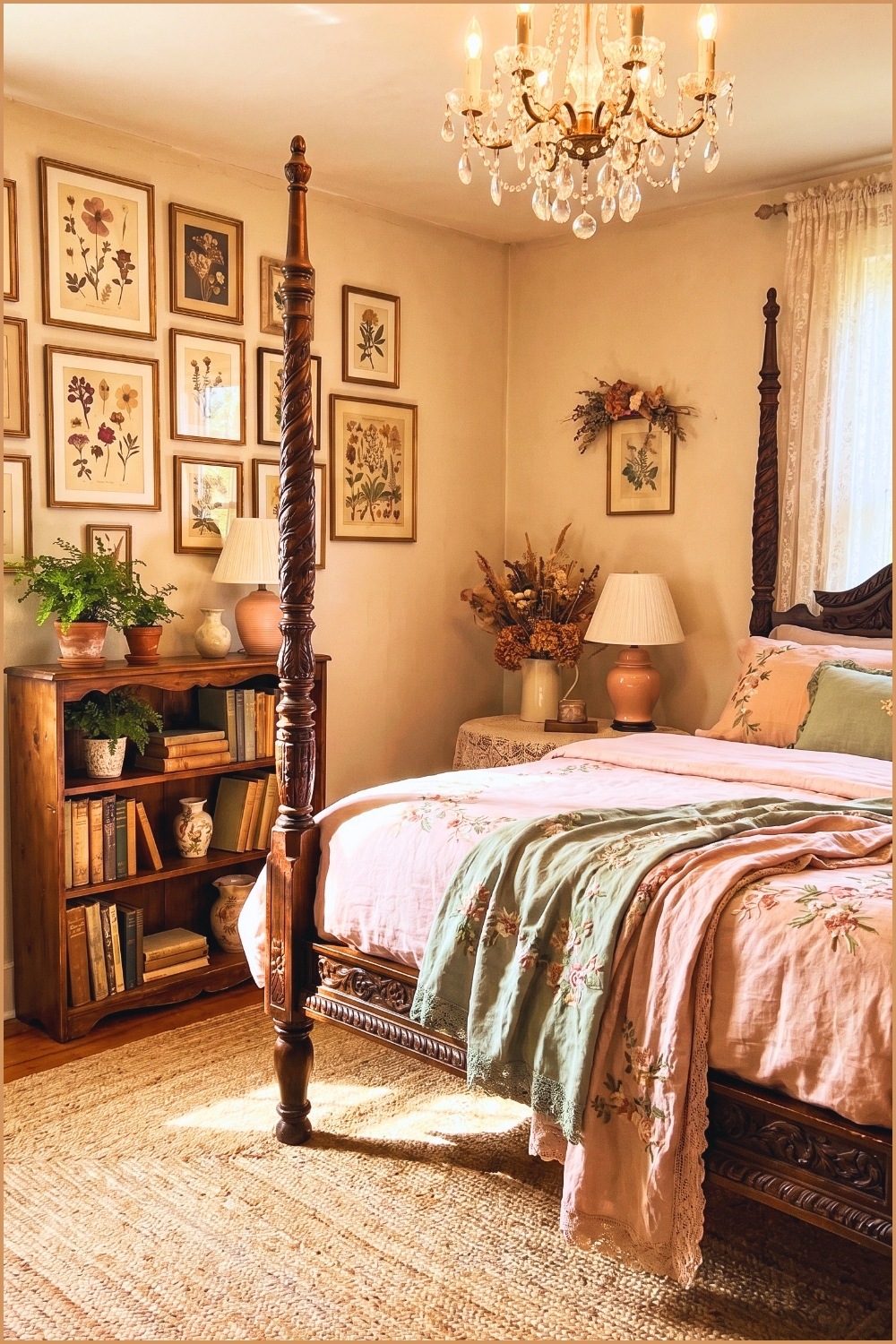 Blush & Sage Garden Retreat Bedroom