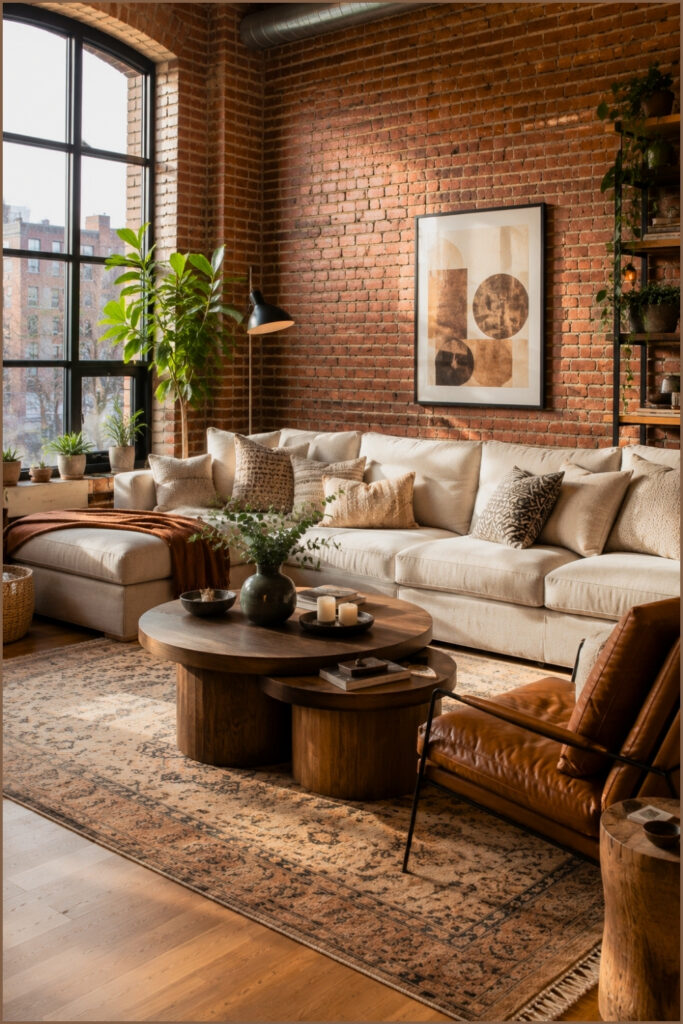 Bohemian Brick Wall Lounge