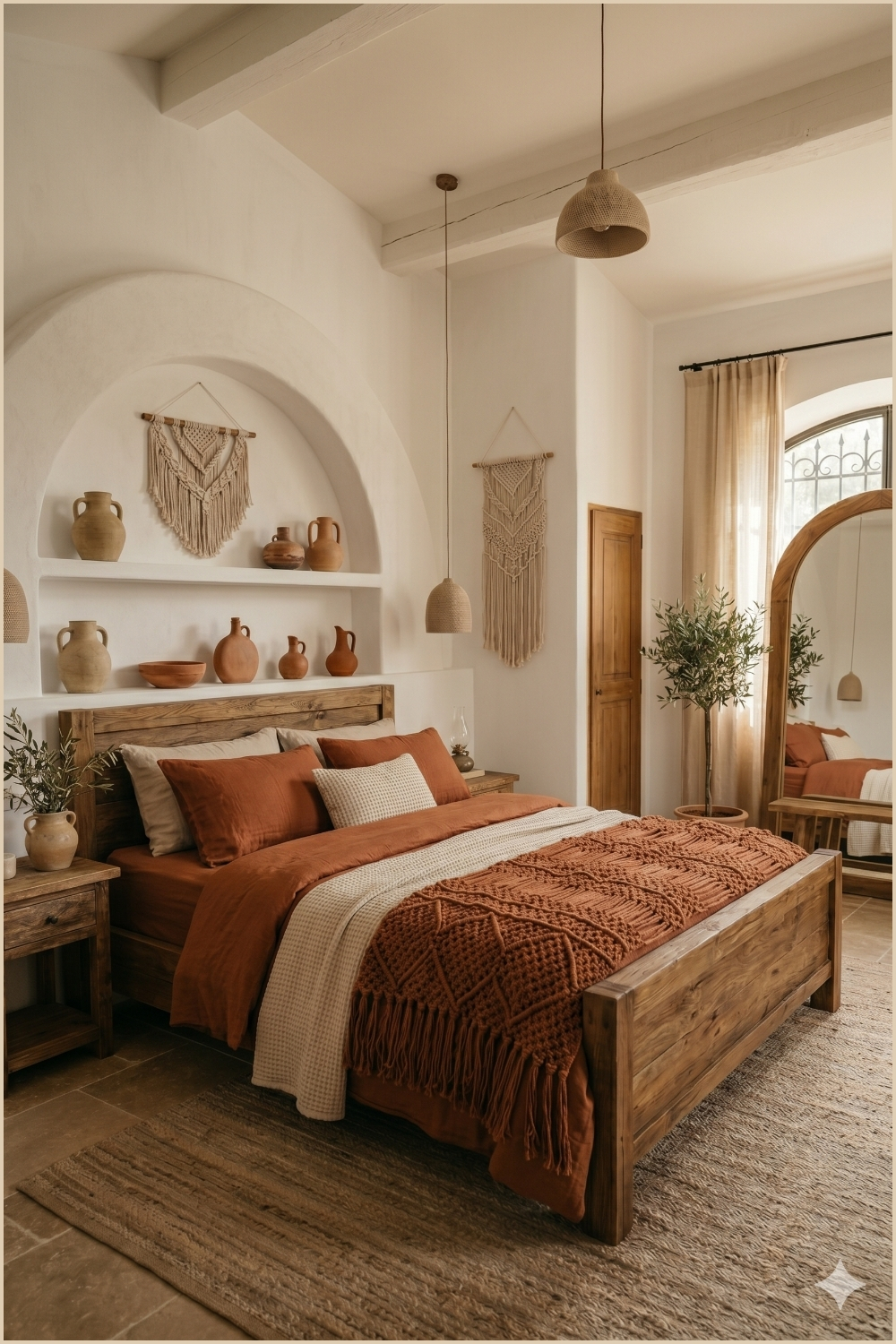 Boho Mediterranean Bedroom