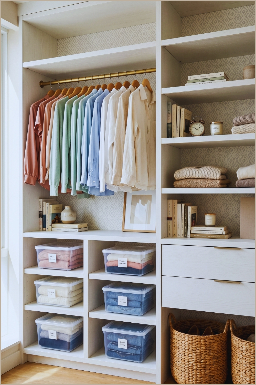 Bookshelf Closet Hybrid