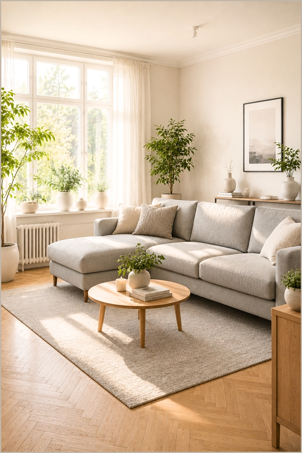 Bright L-Shaped Lounge