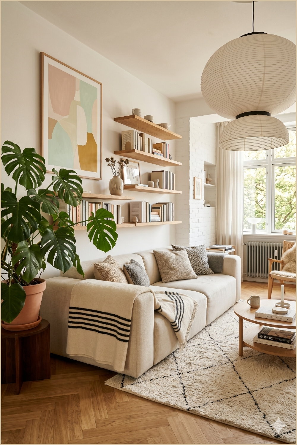 Bright Scandinavian Art Apartment