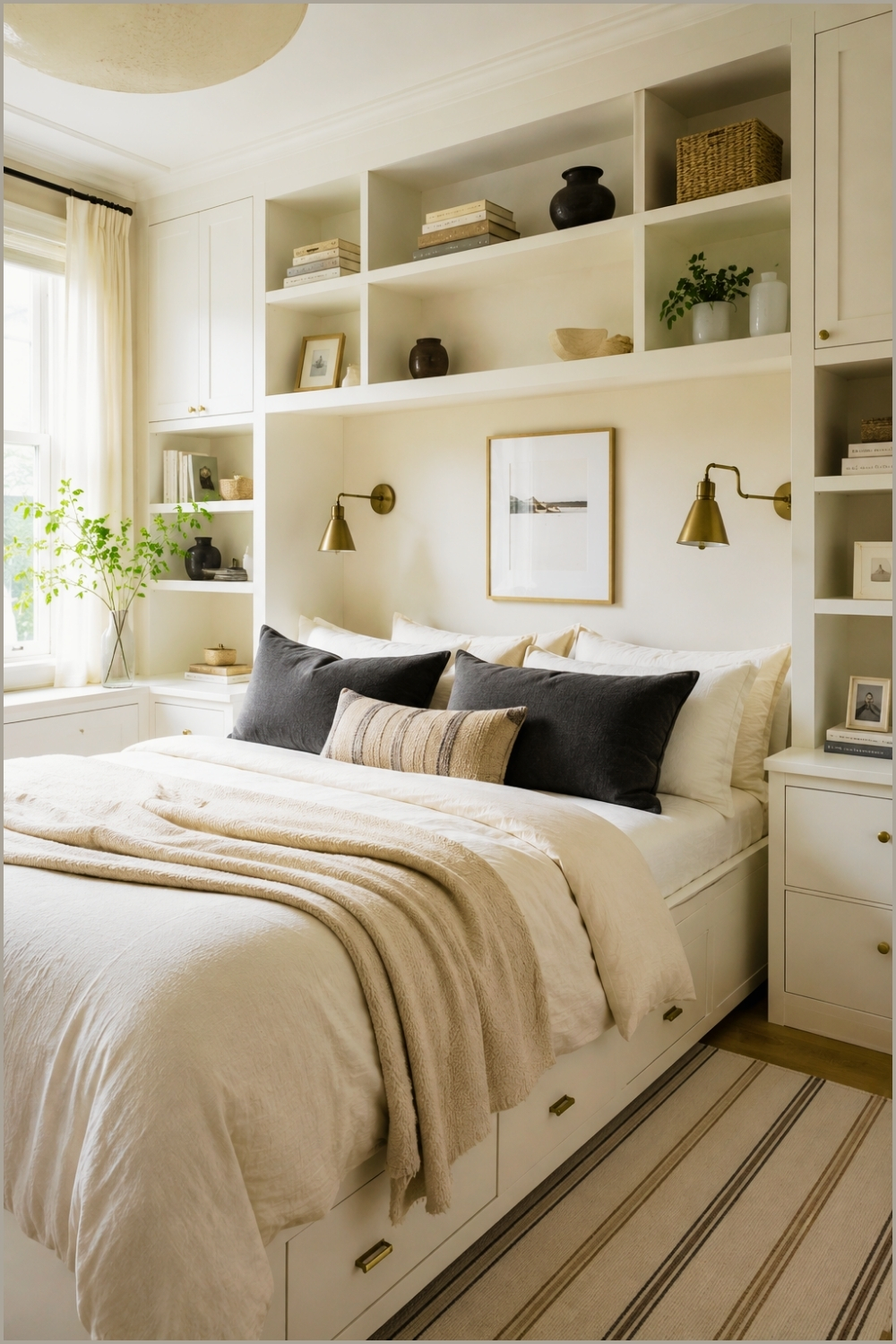 Built-In Storage Bedroom Design