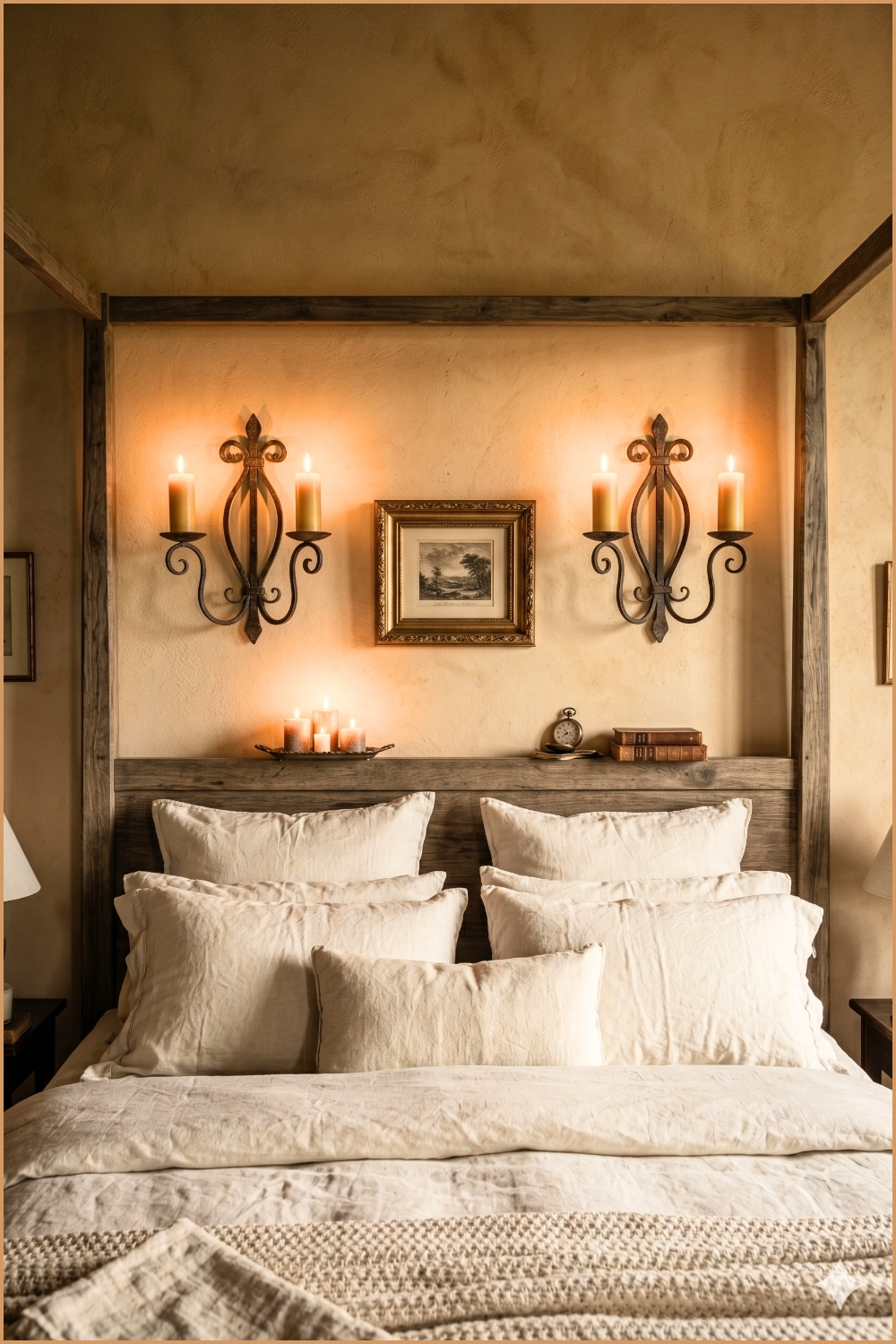 Candlelit Vintage Bedroom Wall Decor (1)