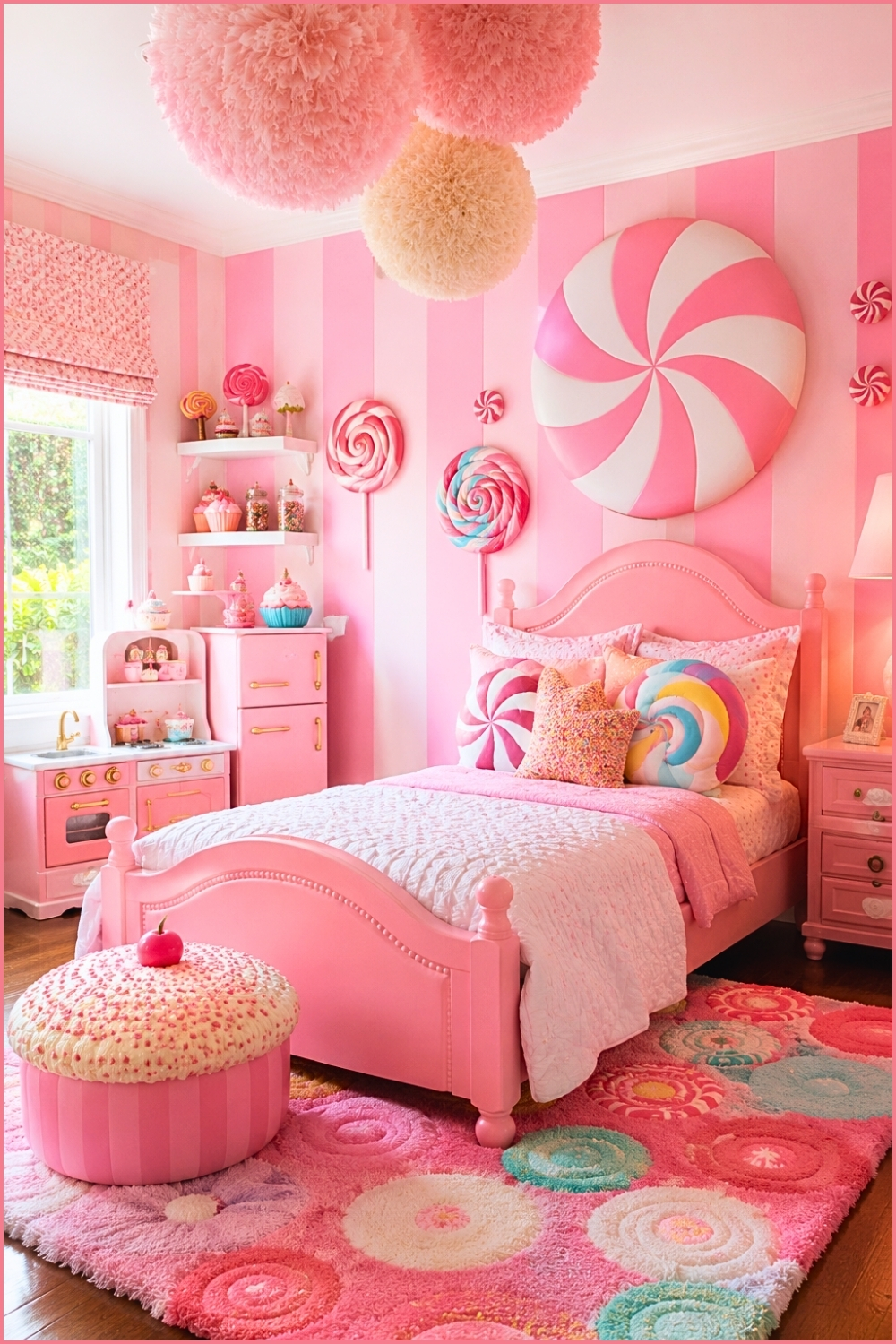 Candy-Themed Pink Sweet Shop Bedroom