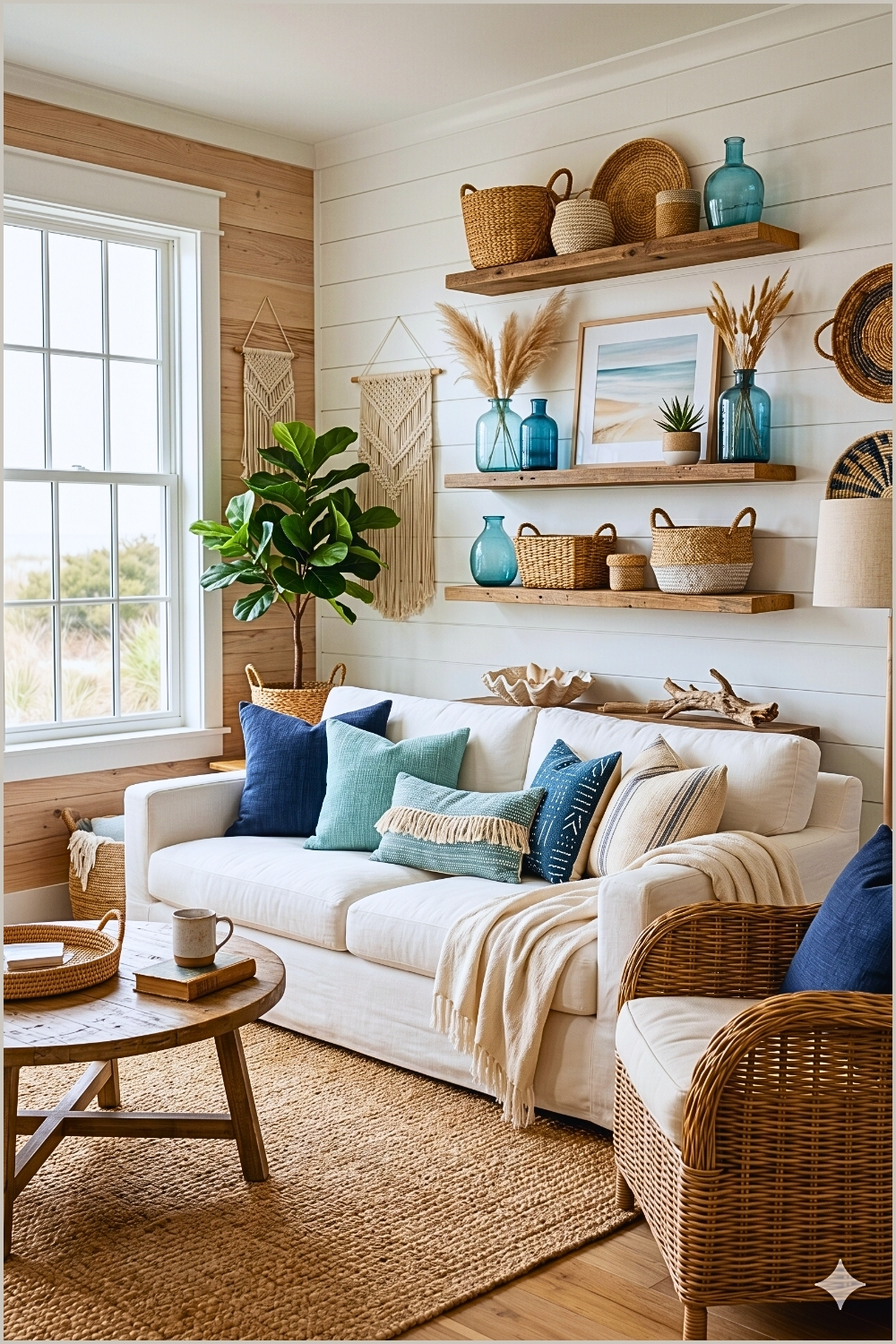 Coastal Boho Shiplap Wall Decor