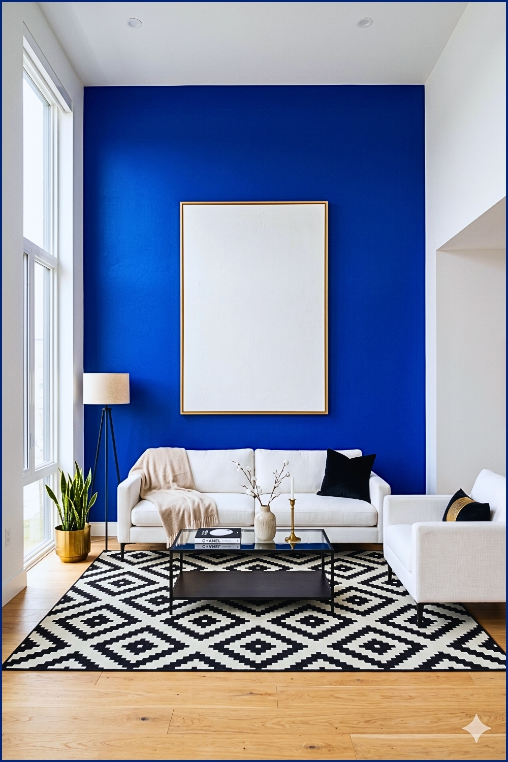 Cobalt Blue Minimalist Elegance