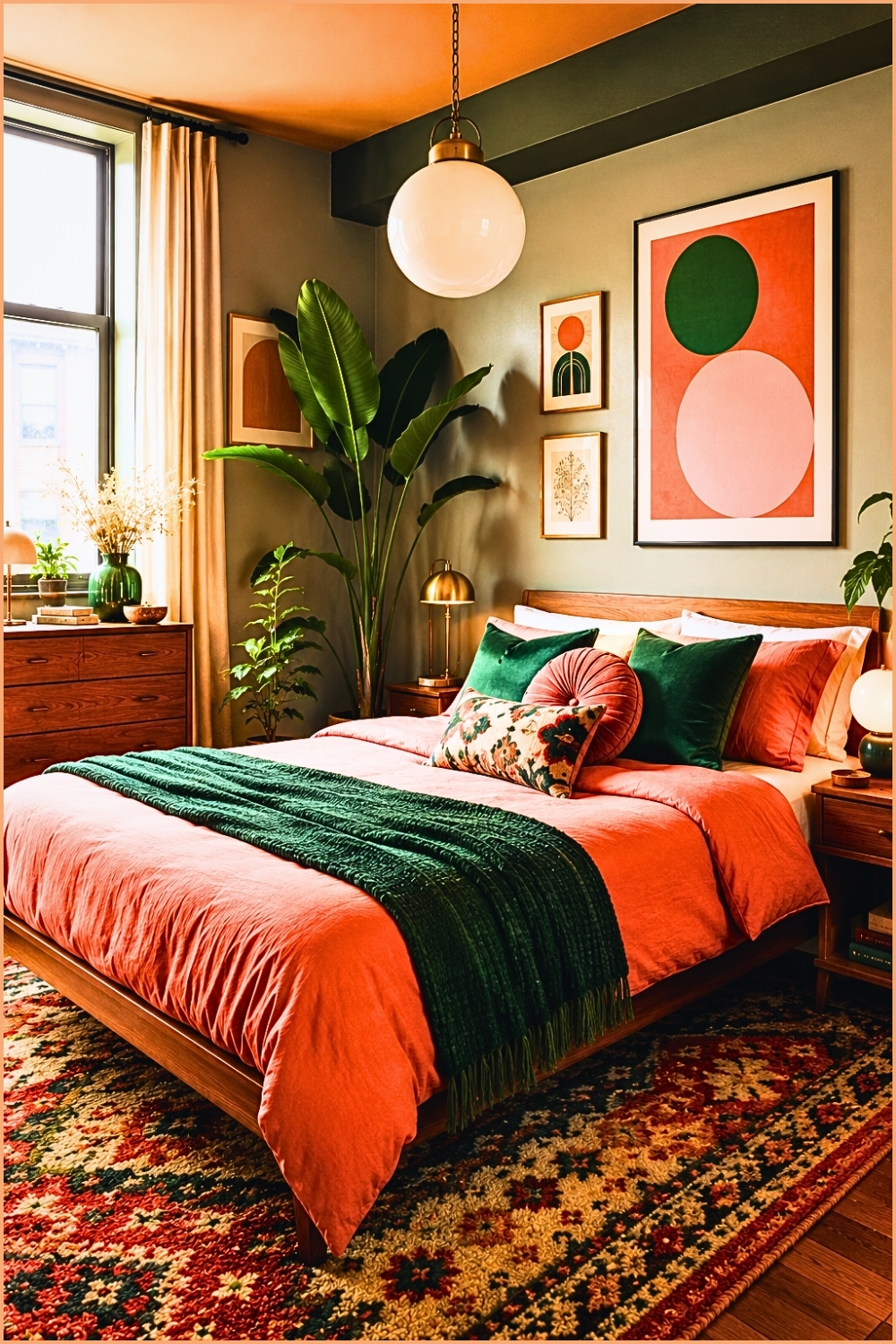 Colorful Artistic Retro Bedroom
