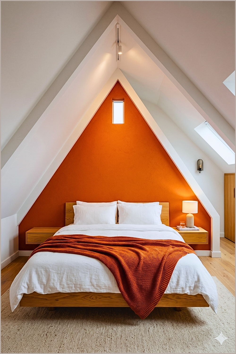 Contemporary Geometric Loft Bedroom