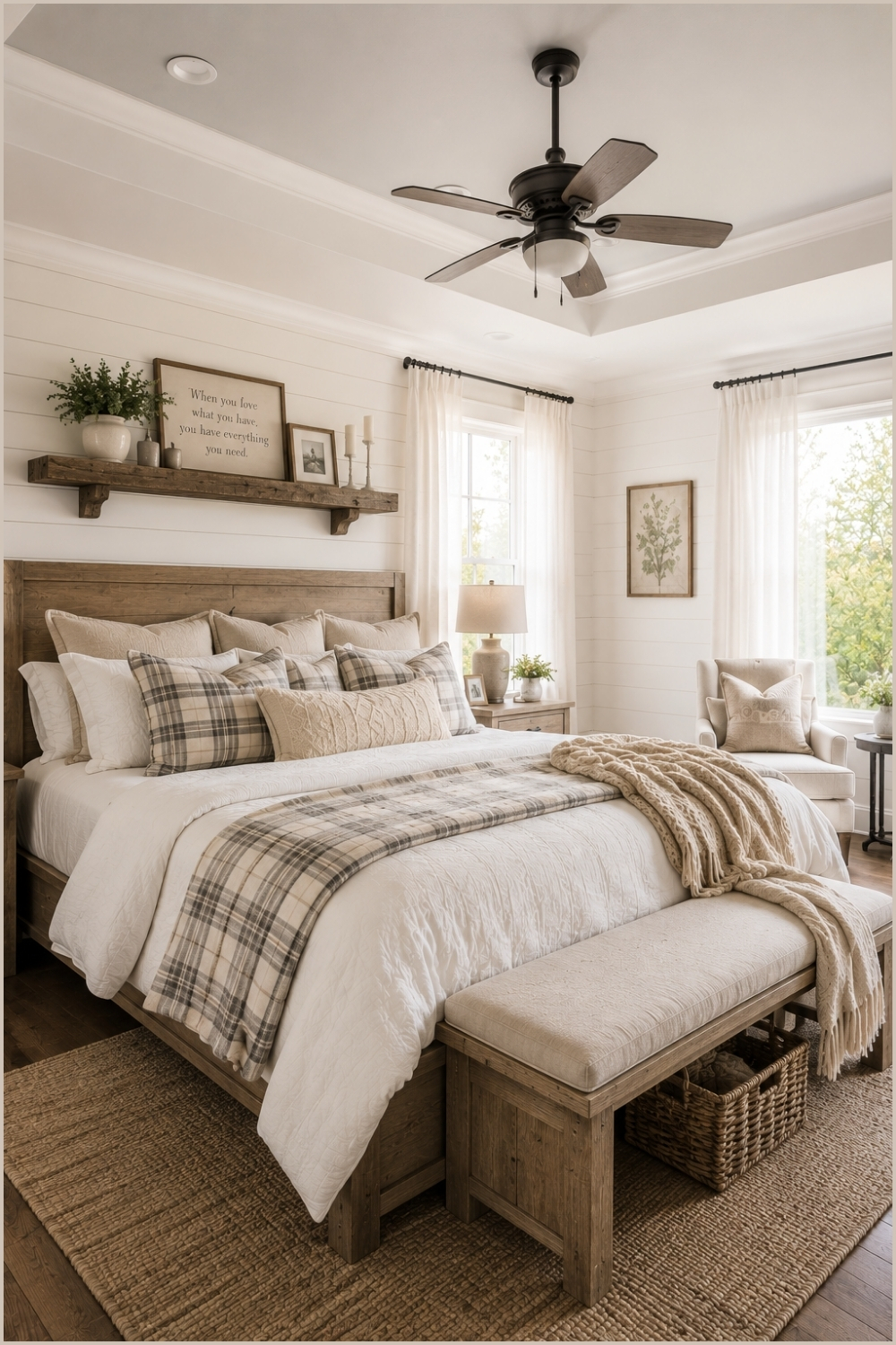 Cottage Farmhouse Bedroom Decor